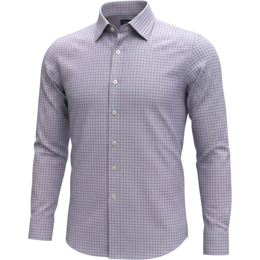 Brooks Brothers Madison Fit Dress Shirt‎ 18-35 Red Blue Check Non-Iron Stretch